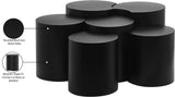 Dimple Coffee Table - Stylish Modular Design in Matte Black Iron for Contemporary Living Spaces
