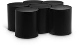 Dimple Coffee Table - Stylish Modular Design in Matte Black Iron for Contemporary Living Spaces