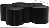 Dimple Coffee Table - Stylish Modular Design in Matte Black Iron for Contemporary Living Spaces