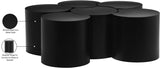 Dimple Coffee Table - Stylish Modular Design in Matte Black Iron for Contemporary Living Spaces