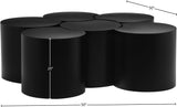 Dimple Coffee Table - Stylish Modular Design in Matte Black Iron for Contemporary Living Spaces