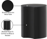 Dimple Black End Table - Stylish Modular Iron Design for Modern Living Rooms and Contemporary Spaces
