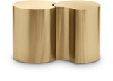 Dimple End Table - Elegant Brushed Iron Design for Modern Living Spaces, Modular Style & Versatile Use