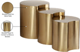 Dimple End Table – Stylish Brushed Metal Design for Contemporary Living Spaces and Modular Styling