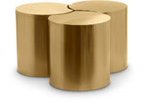 Dimple Contemporary Coffee Table - Modular Brushed Iron Design for Stylish Living Spaces