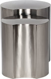 Dimple End Table - Contemporary Brushed Iron Design for Modern Spaces, Versatile & Stylish Accent Piece