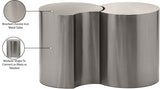Dimple End Table - Elegant Brushed Iron Design for Modern Living Spaces, Modular Style & Versatile Use