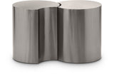 Dimple End Table - Elegant Brushed Iron Design for Modern Living Spaces, Modular Style & Versatile Use