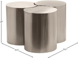Dimple Coffee Table - Contemporary Brushed Iron Design for Modern Living Spaces and Stylish Decor