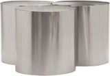 Dimple Contemporary Coffee Table - Modular Brushed Iron Design for Stylish Living Spaces