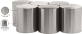 Dimple Coffee Table - Elegant Brushed Iron Design Perfect for Modern Living Room Spaces and Decor