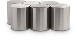 Dimple Coffee Table - Elegant Brushed Iron Design Perfect for Modern Living Room Spaces and Decor