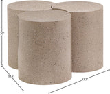 Dimple Coffee Table - Contemporary Brushed Iron Design for Modern Living Spaces and Stylish Decor