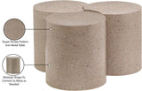 Dimple Contemporary Coffee Table - Modular Brushed Iron Design for Stylish Living Spaces
