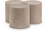 Dimple Contemporary Coffee Table - Modular Brushed Iron Design for Stylish Living Spaces
