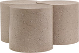Dimple Contemporary Coffee Table - Modular Brushed Iron Design for Stylish Living Spaces