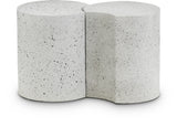Dimple End Table - Elegant Brushed Iron Design for Modern Living Spaces, Modular Style & Versatile Use