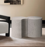 Dimple End Table - Elegant Brushed Iron Design for Modern Living Spaces, Modular Style & Versatile Use