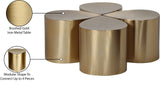 Petal Gold Coffee Table – Stylish Modular Design for Contemporary Living Rooms with Storage Space