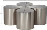 Petal Gold Coffee Table – Stylish Modular Design for Contemporary Living Rooms with Storage Space