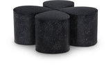 Petal Black Coffee Table - Artistic Terrazzo Design, Durable Iron Frame, and Modular Functionality
