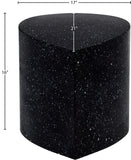 Petal Black Coffee Table - Artistic Terrazzo Design, Durable Iron Frame, and Modular Functionality