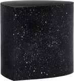 Petal Black Coffee Table - Artistic Terrazzo Design, Durable Iron Frame, and Modular Functionality