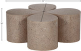 Petal Gold Coffee Table – Stylish Modular Design for Contemporary Living Rooms with Storage Space