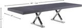 Excel Extendable Dining Table with Elegant Inverted X-Legs for Stylish Family Gatherings and More