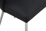 Logan Contemporary Dining Chair Set of 2 - Luxurious Upholstery with Chrome Finish for Modern Homes
