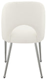 Logan Contemporary Dining Chair Set of 2 - Luxurious Upholstery with Chrome Finish for Modern Homes