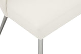 Logan Contemporary Dining Chair Set of 2 - Luxurious Upholstery with Chrome Finish for Modern Homes