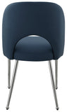Logan Contemporary Dining Chair Set of 2 - Luxurious Upholstery with Chrome Finish for Modern Homes