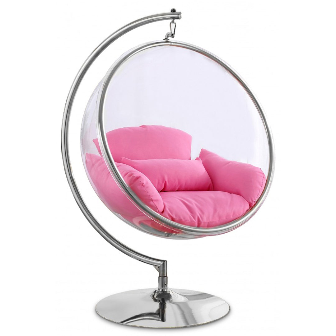 Luna Acrylic Swing Bubble Accent Chair