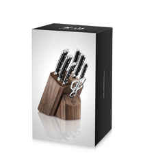 TS Series 8-Piece Knife Block Set, Forged Swedish 14C28N Steel, Walnut Block, 1020878