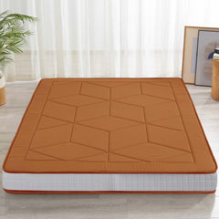 MAXYOYO 6" Extra Thick Floor Futon Mattress, Geometric Diamond Quilted Bed Mattress Topper