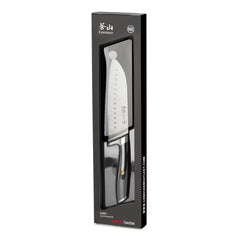 L Series 7-Inch Santoku Knife, Forged German Steel, Black, 1026894