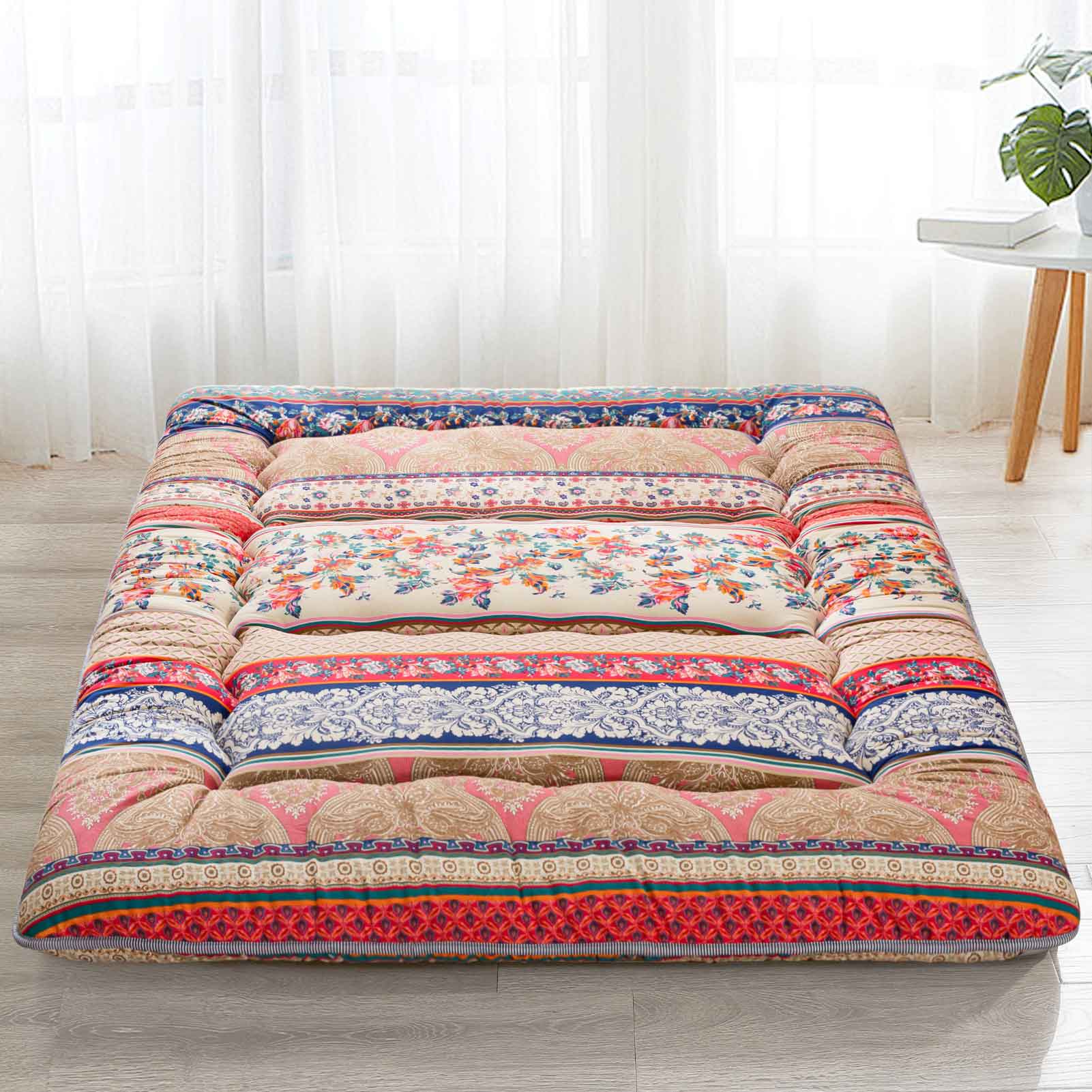 MAXYOYO Floor Mattress, Japanese Bohemia Style Futon Mattress