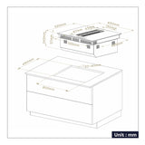 Ciarra ONE Induction Hob Ultra 830mm with Built-in Plasma⁺ System CBBEH834BBFF-OW
