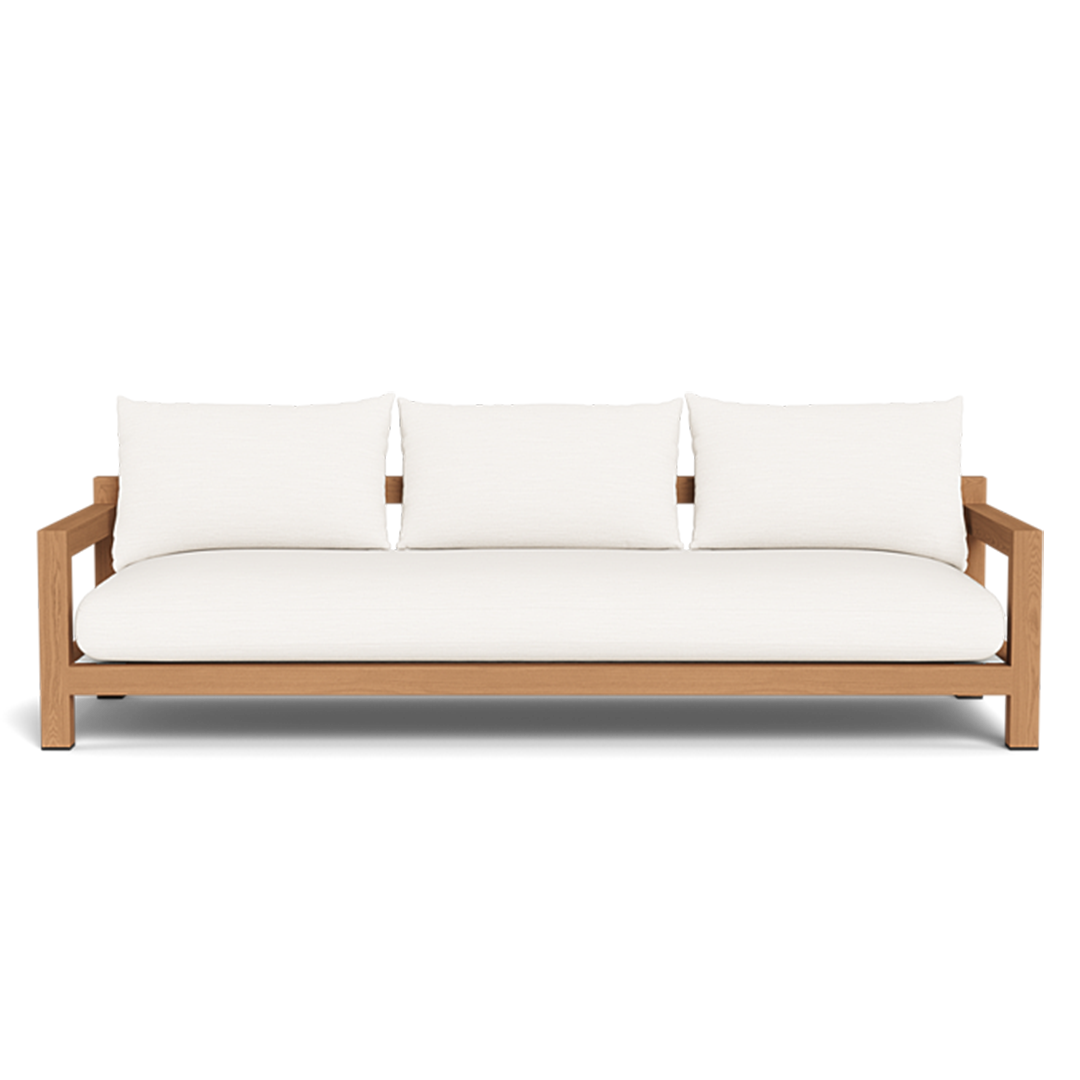 Pacific 3 Seat Sofa (Teak Natural / Panama Grafito / Batyline White)