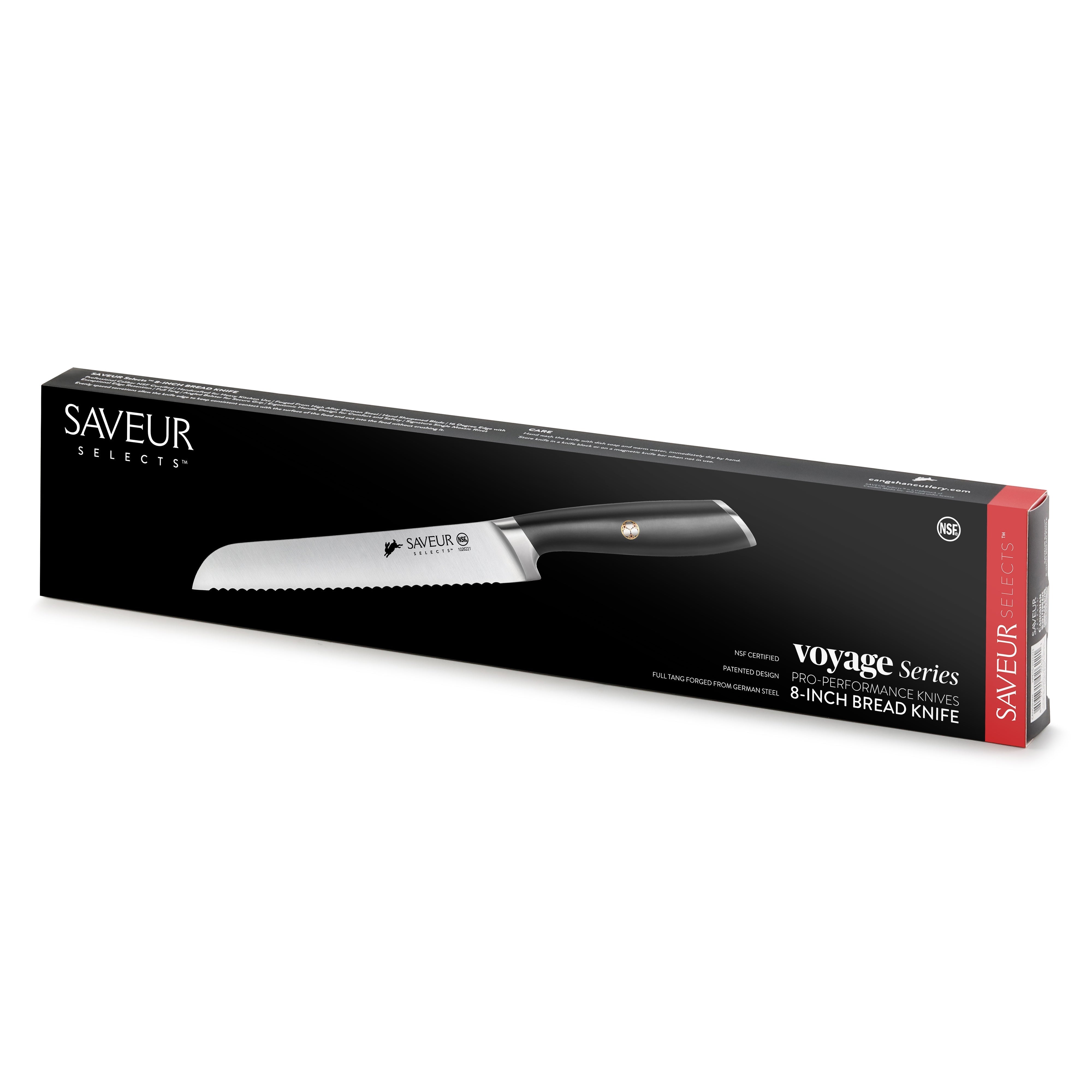 Saveur Selects 8-Inch Bread Knife, Forged German Steel, 1026221