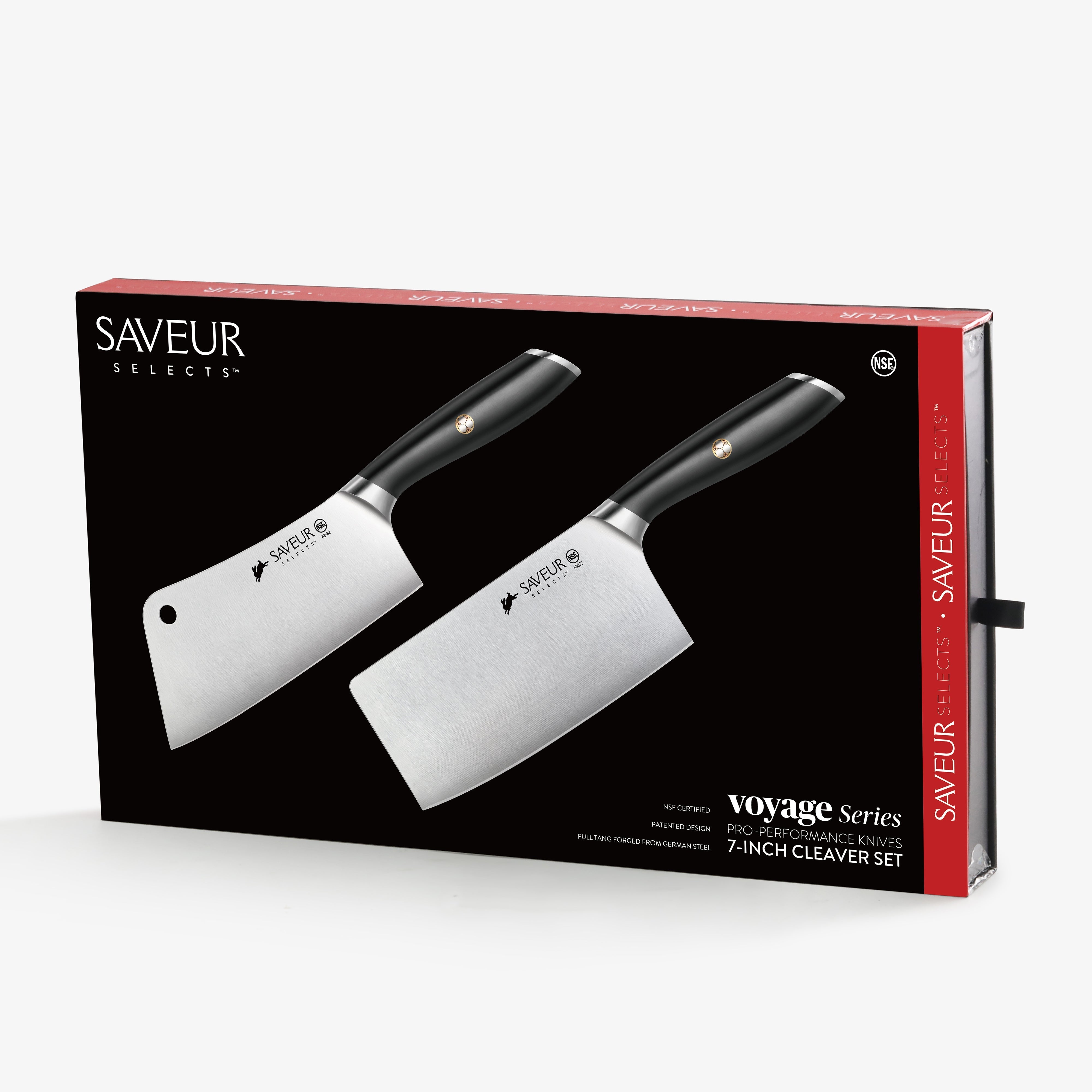 Saveur Selects 2-Piece Cleaver Set, Forged German Steel, 1026290