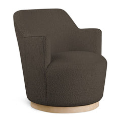 Clarita Boucle Fabric Swivel Accent Chair