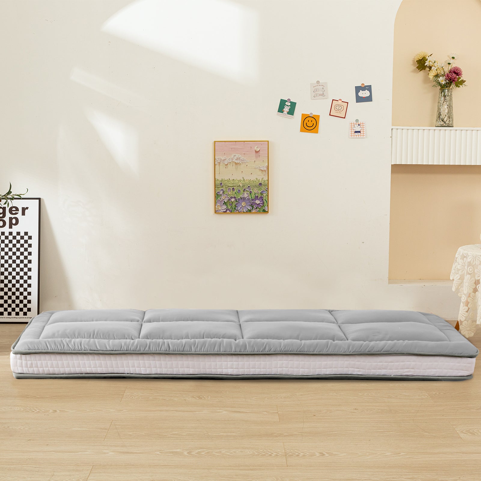 MAXYOYO Padded Japanese Floor Mattress, Grey style