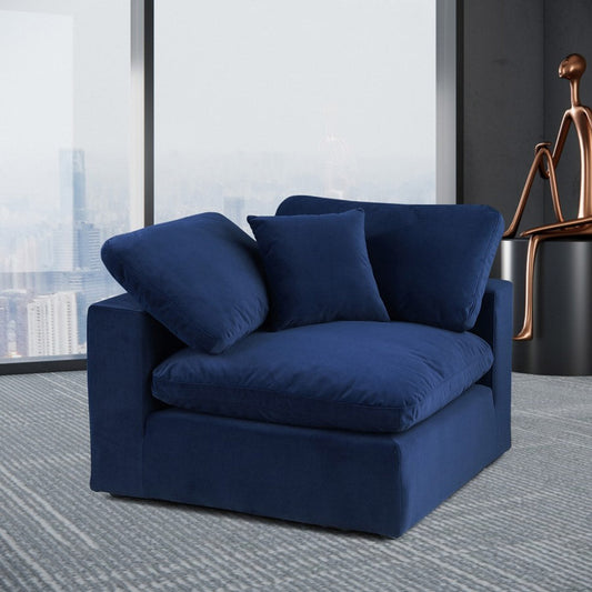 Comfy Velvet Corner Chair