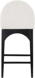 Waldorf - Boucle Stool With Black Legs