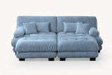 CLOUDIES 94" Loveseat with 2 Ottomans