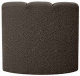 Arc - Boucle Fabric Curved Corner Chair