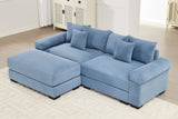 DESEO 92" Loveseat with 1 Ottoman