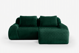 LAURENT 82" Loveseat with 1 Ottoman
